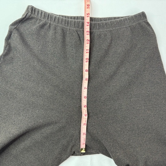 Joan Vass Dark Brown Cotton Knit Short Sleeve Top and Pants Set Size 12/14 - Picture 15 of 16